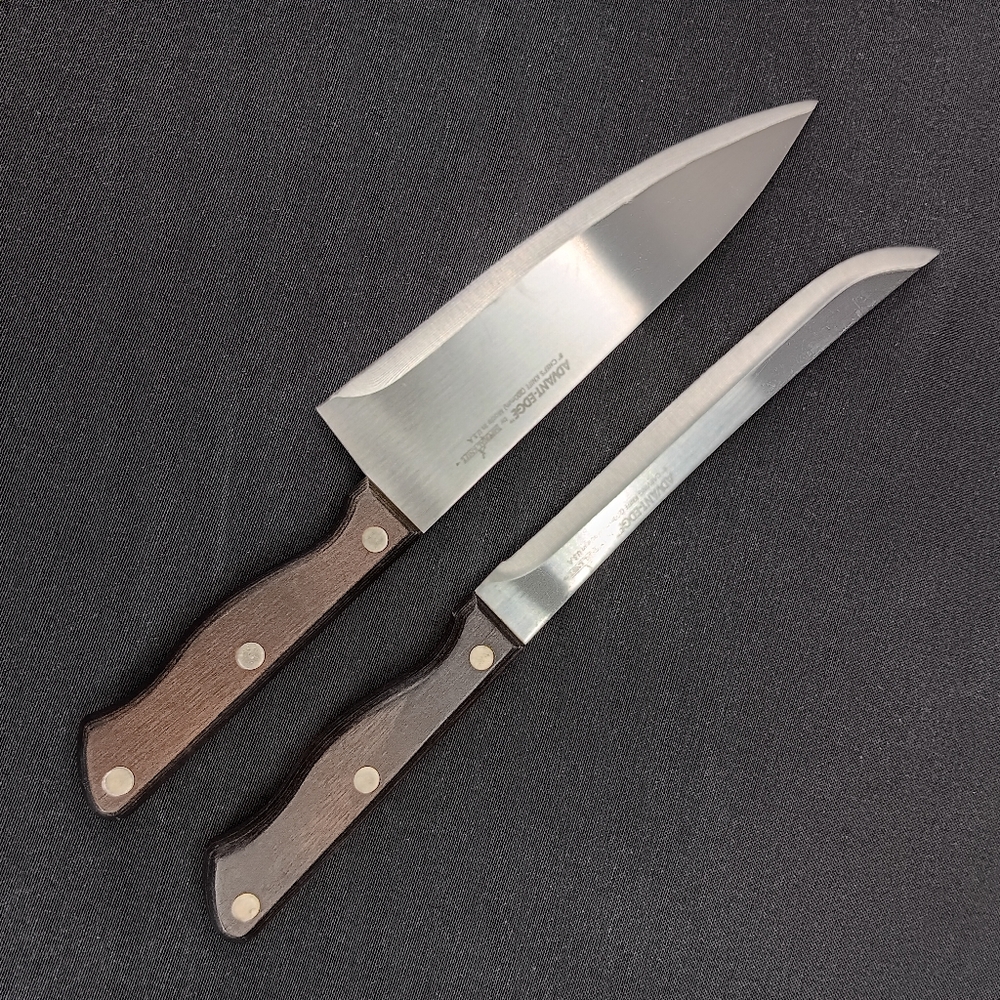Lot Of 2 Advant-Edge Imperial 8"Chef Knife Carving Knife Full Tang Wood Handle